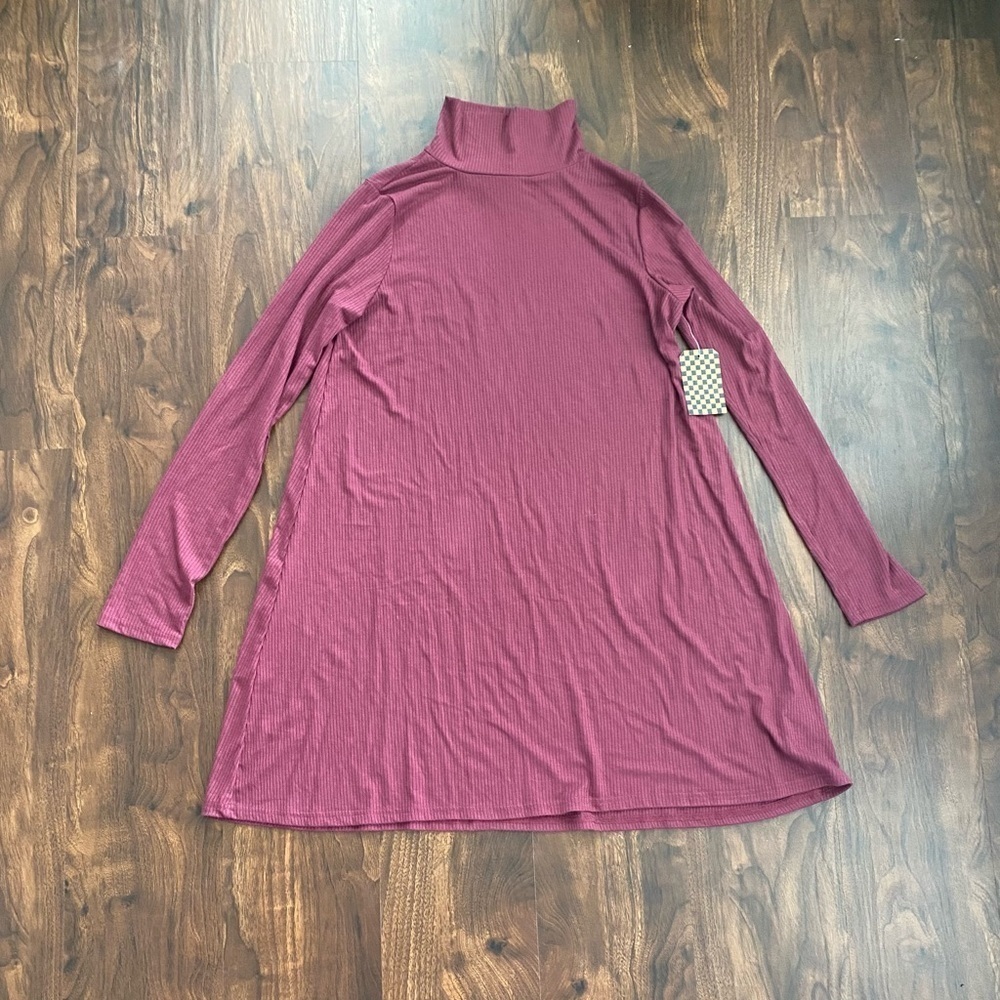 NWT Vans OTW Whistler Long Sleeve Ribbed Dress L